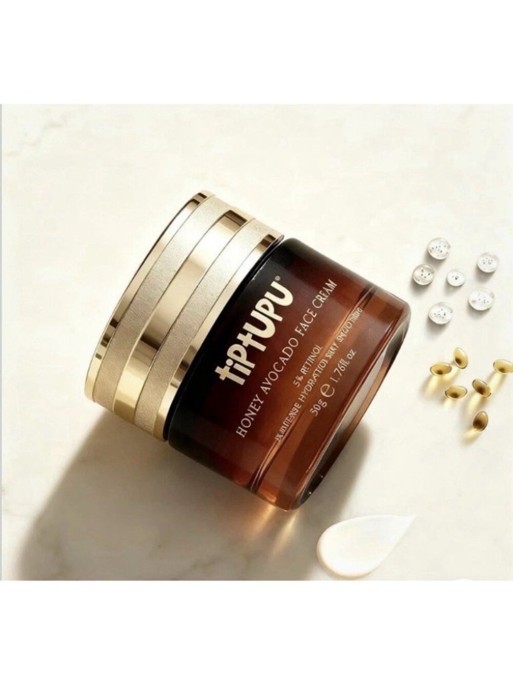 tiptupu Honey Avocado Face Cream - 1.76 fl oz - EXP 09/2028 *NEW IN BOX*